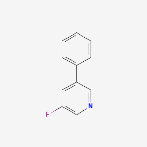 molecular formula C11H8FN B577857 3-Fluoro-5-phenylpyridine CAS No. 1214374-67-0