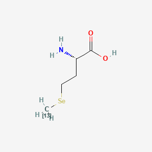 molecular formula C5H11NO2Se B577858 L-Selenomethionine-(methyl-13C) CAS No. 1217470-45-5