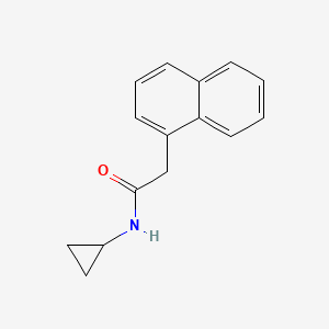 molecular formula C15H15NO B5778592 N-cyclopropyl-2-naphthalen-1-ylacetamide 