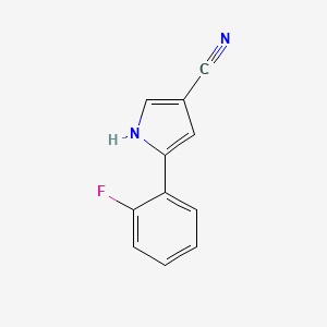 5-(2-fluorophenyl)-1H-pyrrole-3-carbonitrile