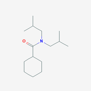 molecular formula C15H29NO B5778605 N,N-bis(2-methylpropyl)cyclohexanecarboxamide 