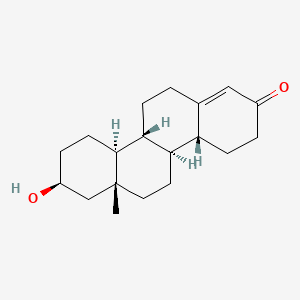 molecular formula C19H28O2 B577861 17beta-Hydroxy-D-homoestr-4-en-3-one CAS No. 13421-98-2