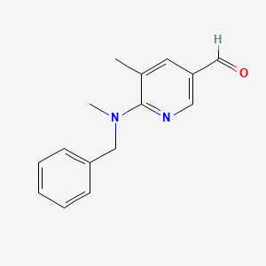 B577864 6-(Benzyl(methyl)amino)-5-methylnicotinaldehyde CAS No. 1355200-71-3