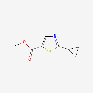 molecular formula C8H9NO2S B577868 Methyl 2-cyclopropylthiazole-5-carboxylate CAS No. 1286744-61-3