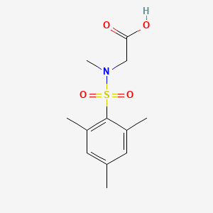 molecular formula C12H17NO4S B5778682 2-(N-methyl2,4,6-trimethylbenzenesulfonamido)acetic acid 