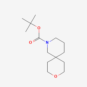 molecular formula C14H25NO3 B577871 Tert-butyl 9-oxa-2-azaspiro[5.5]undecane-2-carboxylate CAS No. 1259489-95-6