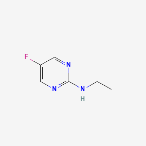 molecular formula C6H8FN3 B577875 N-Ethyl-5-fluoropyrimidin-2-amine CAS No. 1289386-10-2
