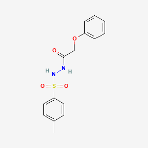 molecular formula C15H16N2O4S B5778755 N'-(4-methylphenyl)sulfonyl-2-phenoxyacetohydrazide 