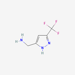 (5-(Trifluoromethyl)-1H-pyrazol-3-yl)methanamine
