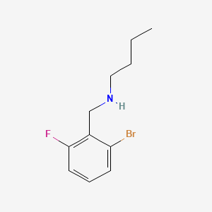 molecular formula C11H15BrFN B577885 N-Butyl 2-bromo-6-fluorobenzylamine CAS No. 1355247-58-3