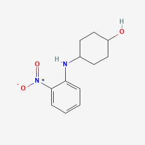 molecular formula C12H16N2O3 B577886 (1R,4R)-4-((2-Nitrophenyl)amino)cyclohexanol CAS No. 1233954-85-2