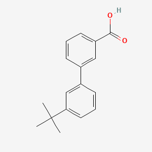 molecular formula C17H18O2 B577888 3'-(tert-Butyl)-[1,1'-biphenyl]-3-carboxylic acid CAS No. 1215206-04-4