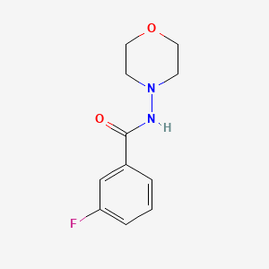 molecular formula C11H13FN2O2 B5779084 3-fluoro-N-(4-morpholinyl)benzamide CAS No. 5526-88-5