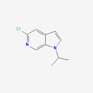 molecular formula C10H11ClN2 B577911 5-Chloro-1-isopropyl-1H-pyrrolo[2,3-c]pyridine CAS No. 1221153-79-2
