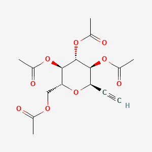 molecular formula C16H20O9 B577912 2-C-(2,3,4,6-Tetra-O-acetyl-a-D-glucopyranosyl) ethyne CAS No. 1236069-71-8