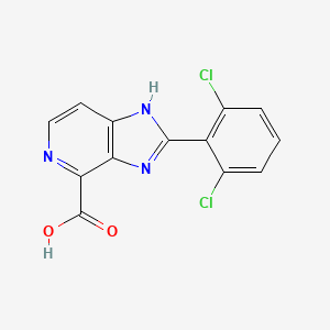 2-(2,6-dichlorophenyl)-3H-imidazo[4,5-c]pyridine-4-carboxylic acid