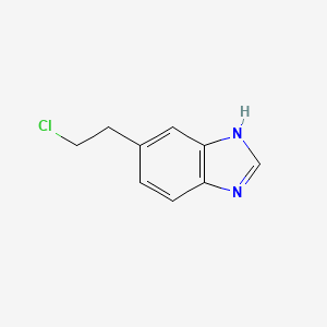 molecular formula C9H9ClN2 B577922 6-(2-chloroethyl)-1H-benzimidazole CAS No. 14984-14-6