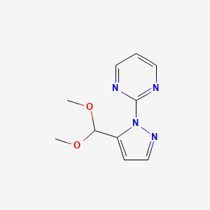 2-(5-(dimethoxymethyl)-1H-pyrazol-1-yl)pyrimidine