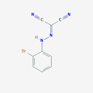 molecular formula C9H5BrN4 B5779396 Propanedinitrile, 2-[2-(2-bromophenyl)hydrazinylidene]- CAS No. 101398-30-5