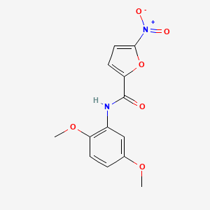 molecular formula C13H12N2O6 B5779399 N-(2,5-dimethoxyphenyl)-5-nitrofuran-2-carboxamide 