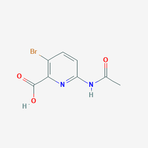 molecular formula C8H7BrN2O3 B057794 6-Acetamido-3-bromopicolinic acid CAS No. 882430-69-5