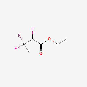 molecular formula C6H9F3O2 B577951 2,3,3-三氟丁酸乙酯 CAS No. 1219589-17-9