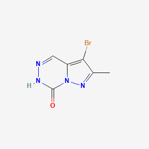 molecular formula C6H5BrN4O B577953 3-Bromo-2-methylpyrazolo[1,5-d][1,2,4]triazin-7(6h)-one CAS No. 1215295-89-8