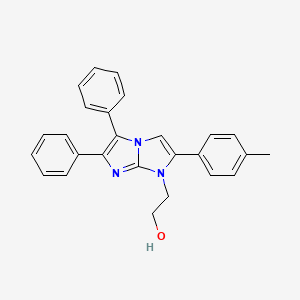 molecular formula C26H23N3O B5779545 2-[2-(4-METHYLPHENYL)-5,6-DIPHENYL-1H-IMIDAZO[1,2-A][1,3]DIAZOL-1-YL]ETHAN-1-OL 