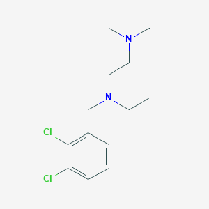 molecular formula C13H20Cl2N2 B5779557 N'-[(2,3-dichlorophenyl)methyl]-N'-ethyl-N,N-dimethylethane-1,2-diamine 