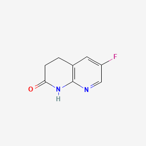 molecular formula C8H7FN2O B577959 6-Fluoro-3,4-dihydro-1,8-naphthyridin-2(1H)-one CAS No. 1222533-77-8