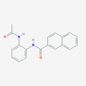 molecular formula C19H16N2O2 B5779597 N-(2-acetamidophenyl)naphthalene-2-carboxamide CAS No. 339571-42-5