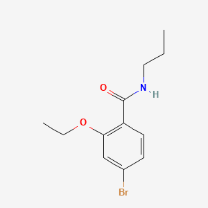 molecular formula C12H16BrNO2 B577960 4-Bromo-2-ethoxy-N-propylbenzamide CAS No. 1261956-44-8