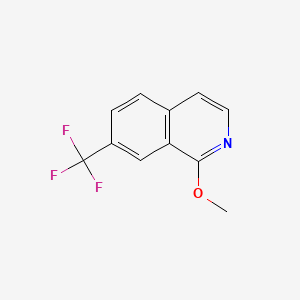 B577970 1-Methoxy-7-(trifluoromethyl)isoquinoline CAS No. 1352934-60-1