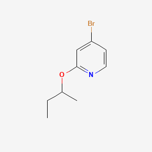 molecular formula C9H12BrNO B577975 4-Bromo-2-(sec-butoxy)pyridine CAS No. 1289131-50-5