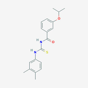 molecular formula C19H22N2O2S B5779813 N-[(3,4-dimethylphenyl)carbamothioyl]-3-(propan-2-yloxy)benzamide 
