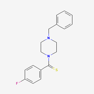 molecular formula C18H19FN2S B5779856 (4-Benzylpiperazin-1-yl)(4-fluorophenyl)methanethione 