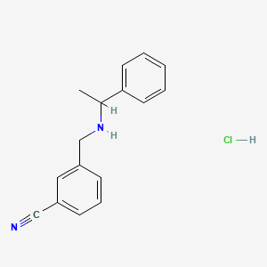 3-(((1-Phenylethyl)amino)methyl)benzonitrile hydrochloride