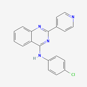 molecular formula C19H13ClN4 B5779886 N-(4-CHLOROPHENYL)-2-(PYRIDIN-4-YL)QUINAZOLIN-4-AMINE 