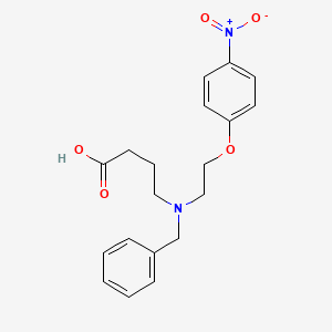 molecular formula C19H22N2O5 B577989 4-(Benzyl(2-(4-nitrophenoxy)ethyl)amino)butanoic acid CAS No. 1245647-24-8