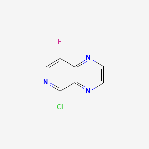 molecular formula C7H3ClFN3 B577990 5-Chloro-8-fluoropyrido[3,4-b]pyrazine CAS No. 1374652-17-1