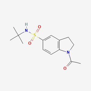 molecular formula C14H20N2O3S B5779920 1-Acetyl-5-{[(tert-butyl)amino]sulfonyl}indoline 