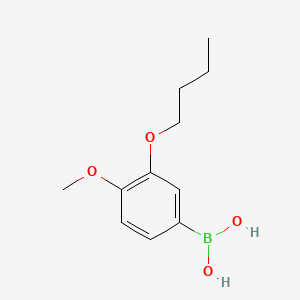 molecular formula C11H17BO4 B578008 (3-Butoxy-4-methoxyphenyl)boronic acid CAS No. 1217501-14-8