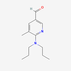 molecular formula C13H20N2O B578010 6-(Dipropylamino)-5-methylnicotinaldehyde CAS No. 1355193-43-9