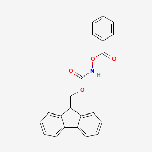 molecular formula C22H17NO4 B578012 (9H-Fluoren-9-yl)methyl benzoyloxycarbamate CAS No. 1352786-35-6