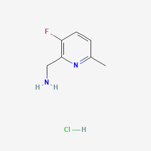 molecular formula C7H10ClFN2 B578018 (3-Fluoro-6-methylpyridin-2-YL)methanamine hydrochloride CAS No. 1257535-11-7