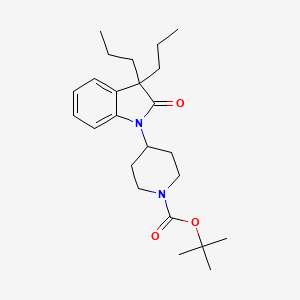tert-Butyl 4-(2-oxo-3,3-dipropylindolin-1-yl)piperidine-1-carboxylate