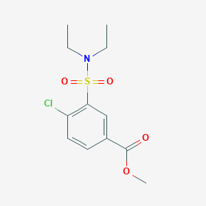 molecular formula C12H16ClNO4S B5780296 Methyl 4-chloro-3-(diethylsulfamoyl)benzoate 