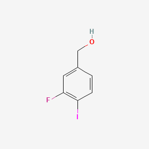 molecular formula C7H6FIO B578032 (3-氟-4-碘苯基)甲醇 CAS No. 1261615-96-6