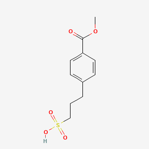 molecular formula C11H14O5S B578034 3-(4-(Methoxycarbonyl)phenyl)propane-1-sulfonic acid CAS No. 1223748-39-7