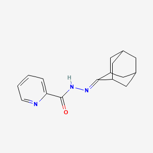 molecular formula C16H19N3O B5780346 N-(2-adamantylideneamino)pyridine-2-carboxamide 